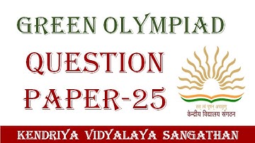 Green Olympiad Question Paper 25 - Green Olympiad 2023 ☘️🥇