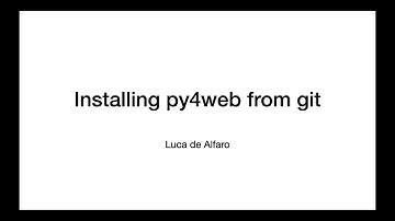 Installing py4web