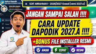 HOW TO DOWNLOAD AND INSTALL DAPODIK 2027.A | LATEST - DAPODIK 2027.A PATCH