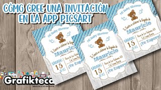 Como cree una Invitacion en Picsart
