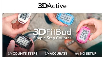 3DFitBud Simple Step Counter Walking 3D Pedometer with Clip & Lanyard - A420S