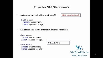 How to use SAS - Lesson 9 - Introduction To SAS Revised