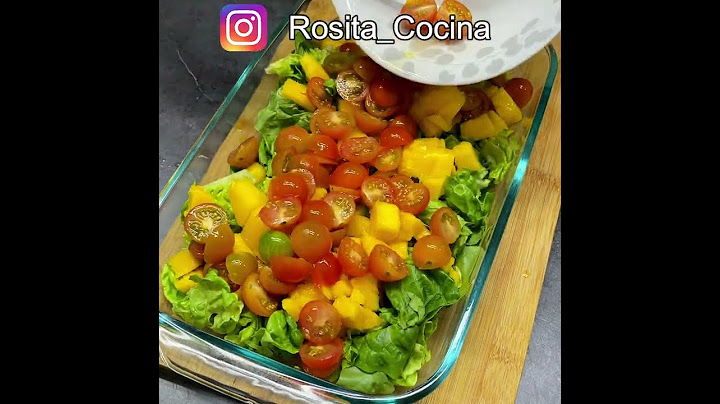 DELICIOSA ensalada de MANGO prepárala Fácil y Rápido