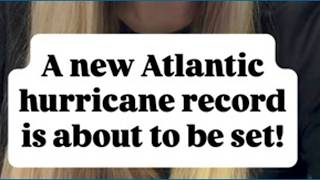 A new Atlantic hurricane record is about to be set
