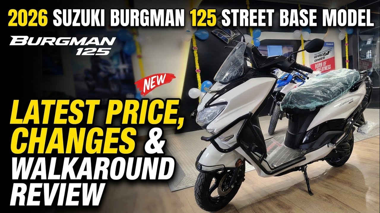 2026 Suzuki Burgman 125 Latest On Road Price, Changes & Walkaround Review 