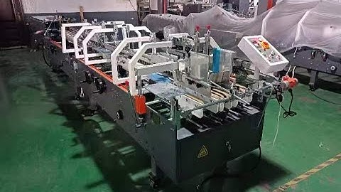 ZH 800G Automatic folder gluer test run before delivery