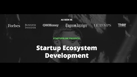 Startup Ecosystem Development