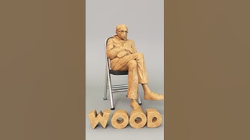 Soft body Bernie: Wood  *Softbody simulation. #Shorts