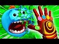 Destroying meeseeks with iron man infinity gauntlet rick and morty virtual rickality gameplay