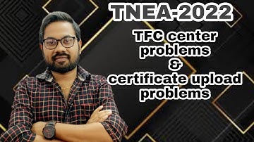 TNEA-2022 | TFC center problems | Certificate upload problems|Must watch@vivekmathsscience1013