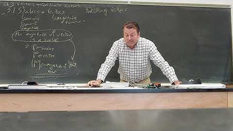 PHY 211 Section 3.1 and 3.2 Vectors and Vector Operations