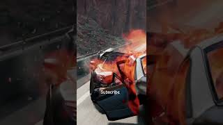 Wow🥶😱Lombargini, Police crashed on highway #trendingshorts #trending #automobile #beamngdrive