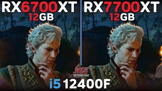 RX 6700 XT vs RX 7700 XT | i5 12400F | Tested in 17 games