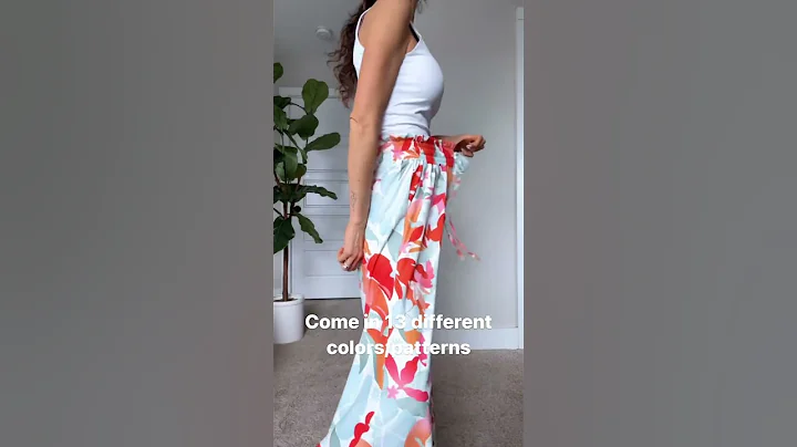 Amazon Spring/Summer Outfit with the best floral wide leg pants! #short - DayDayNews