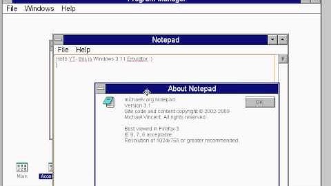 Windows 3.1 Emulator in browser