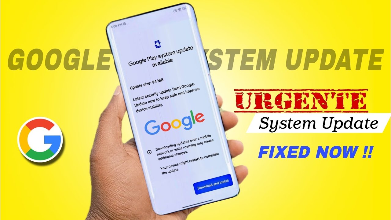 Urgent Fix now - Google play system update | What Is Google Play System ...