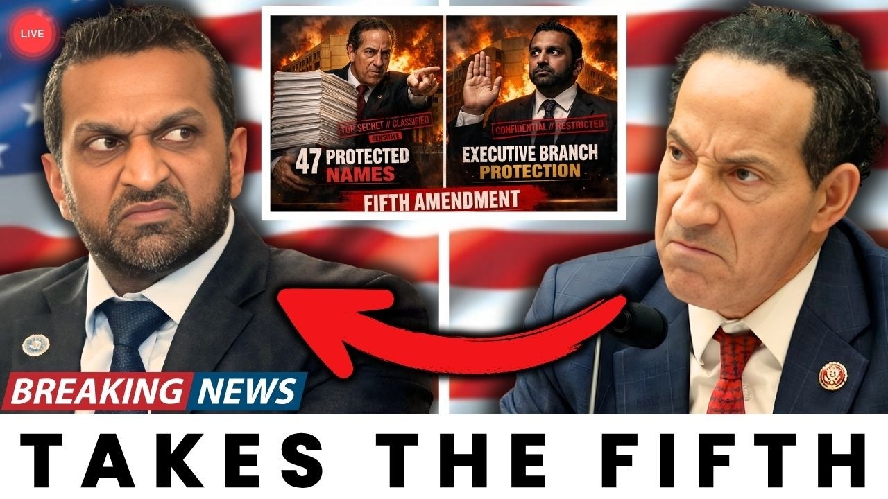 Raskin's 2,300-Page BOMBSHELL Forces Patel to Take Fifth — What He's HIDING Will SHOCK You