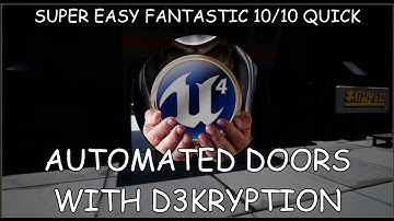 Unreal Engine 4 (UE4) - Automatic Door in 6 minutes using Blueprints tutorial! Easy!