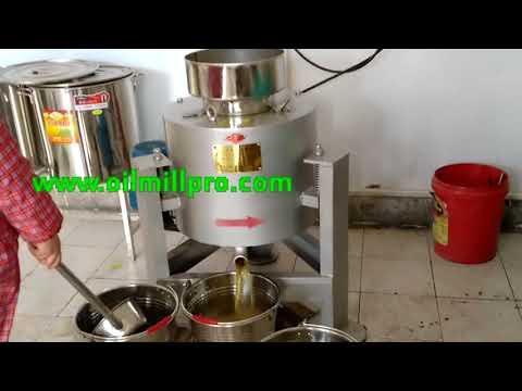 How to use and maintain a centrifugal vegetable oil