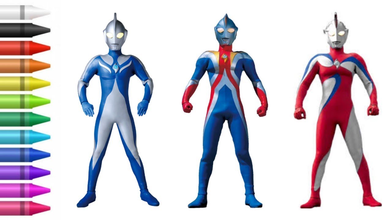 Mewarnai Ultraman Cosmos Youtube