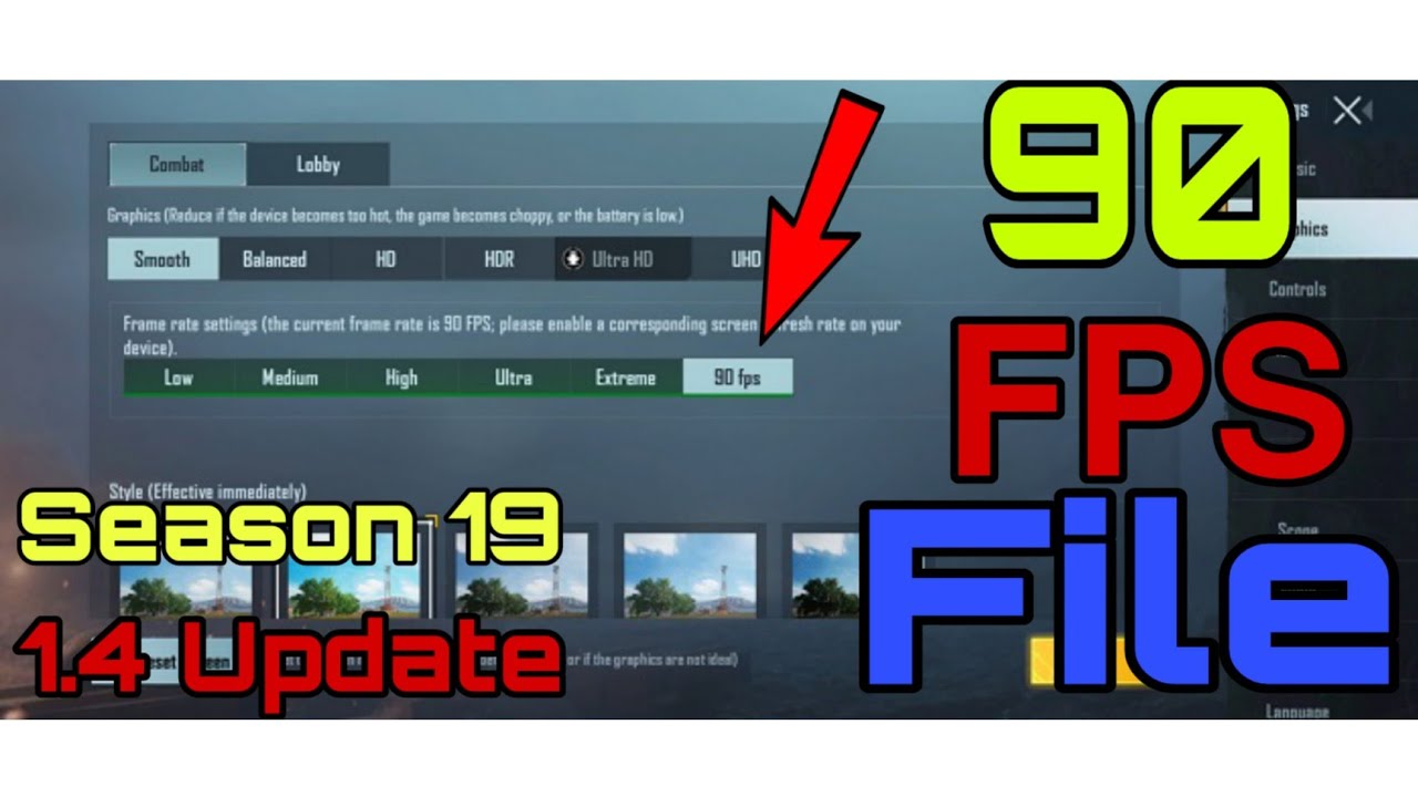 60+90 fps file 1.4 update season 19 • BM Gamers • BM DEVIL