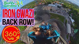 Experience Iron Gwazi in 8K 360° VR | Back Row POV | Insta360 X5