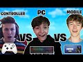 MOBILE vs PC vs CONTROLLER! Fortnite PROS  HIGH KILL CHALLENGE! (Part 1)