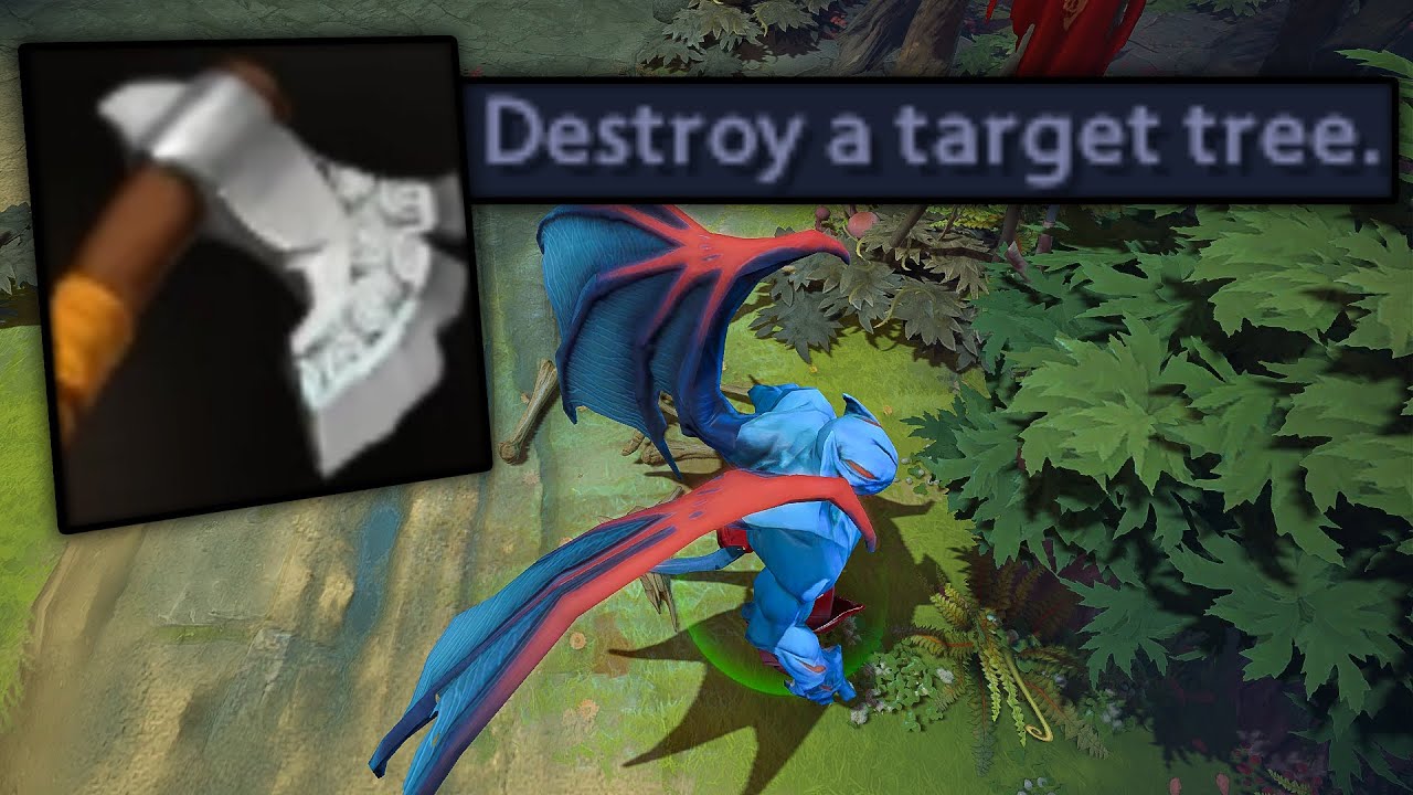 Quelling Blade: Destroy a target tree - YouTube