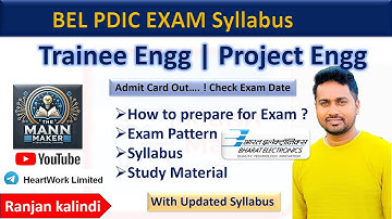 BEL PDIC Trainee Engineer, Project Engineer Syllabus and Study Material | Electronics |Computer Engg