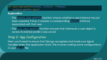 How to Create a post_save Signal in Django for User Profile Creation