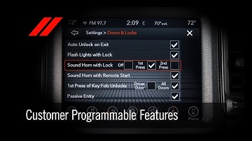 Customer Programmable Features | How To | 2019 Dodge Challenger