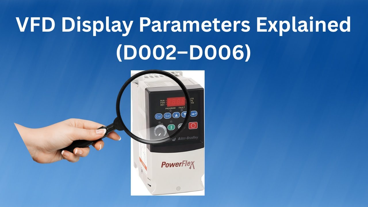 VFD Display Parameters Explained (D002–D006) - YouTube