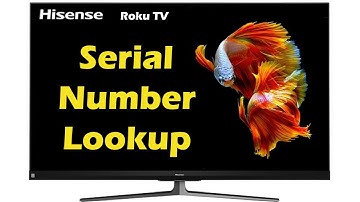 How to find Hisense Roku tv serial number lookup