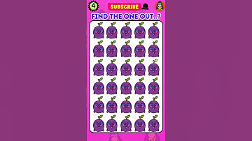 Find the Odd Emoji! 🔍 | Only 1 is Different – Can You Find It? #theapequiz #oddoneout #emoji #shorts