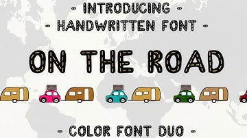 On The Road OpenType-SVG Font - How to use it