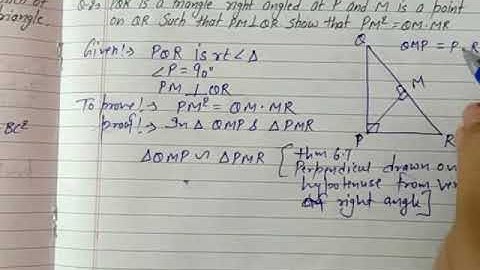 Ex 6.5, Q 2, Ch-Triangles, Class 10th Math
