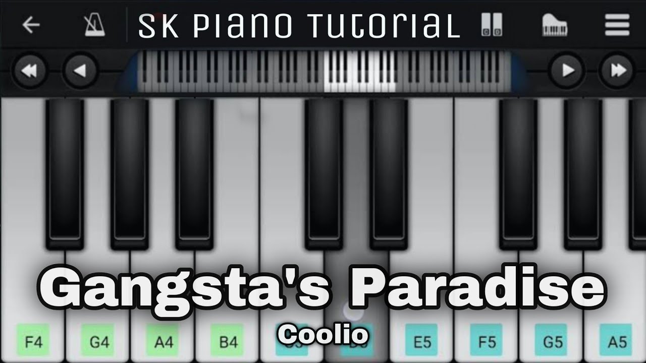 How To Play Gangsta's Paradise On Piano #piano #pianotutorial