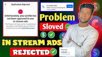 Facebook in stream ads Rejected problem sloved / in stream ads rejected / in stream ads monetisation