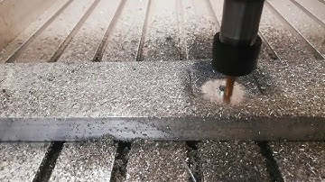 aliexpress 6040 cnc router - first test cut (6mm end mill)