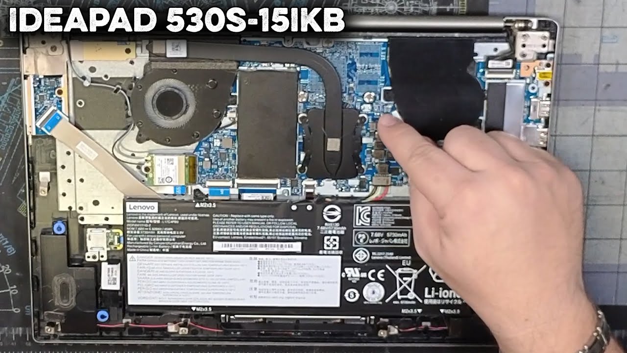 Ideapad 530s-15ikb Teardown and Component Explanation #155 - YouTube