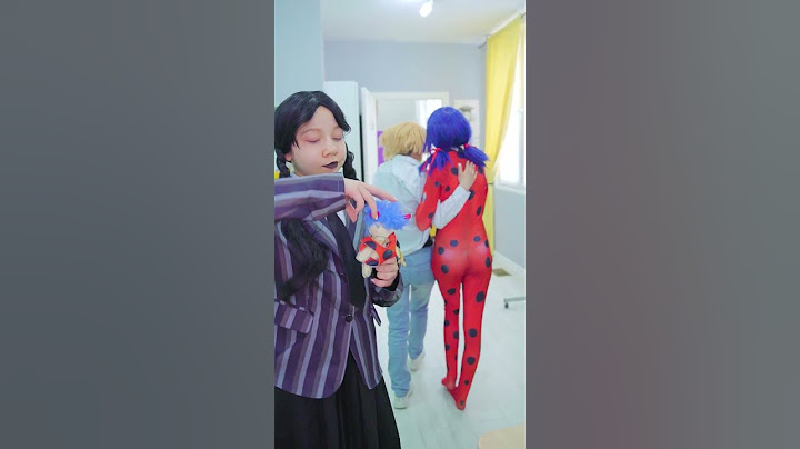 Wednesday vs Ladybug  Super Cat Noir is now Wednesday's boyfriend! #trending #funny #wednesday