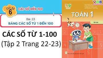 Toán lớp 1| Bài 23 Bảng các số từ 1 đến 100 trang 22 23 |Kết nối tri thức với cuộc sống