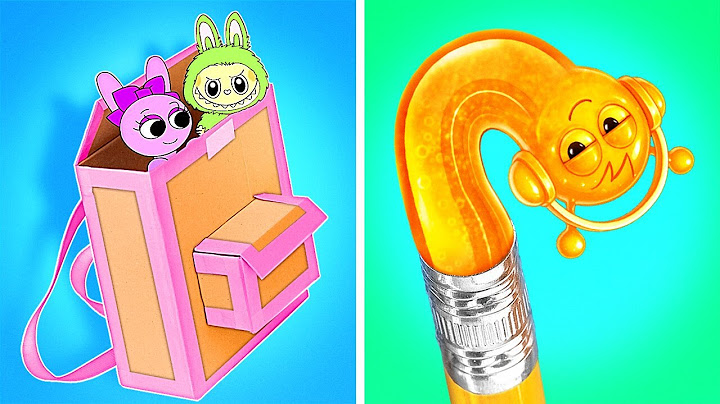 Sprunki Hiding In My Backpack? 💖💚 *Cardboard School Easy Crafts To Try*