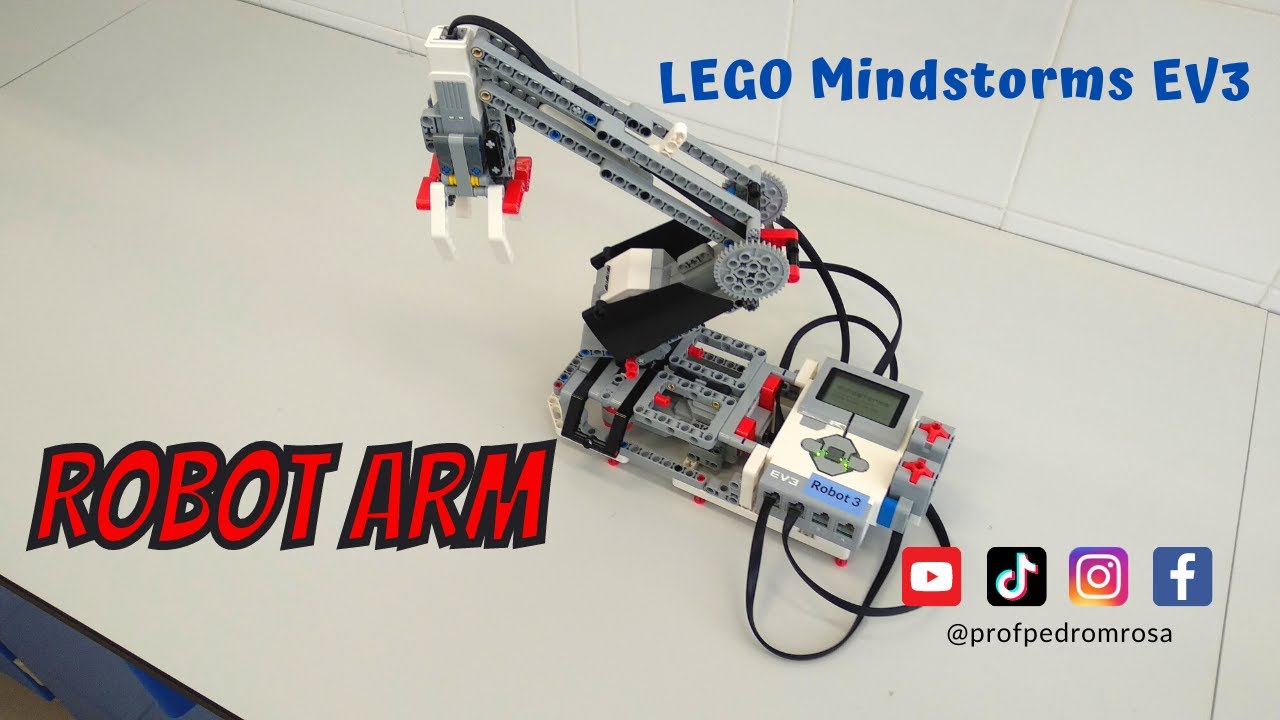 prangende Skriv email mærke Lego Mindstorms EV3 Robot Arm - Building instructions - YouTube