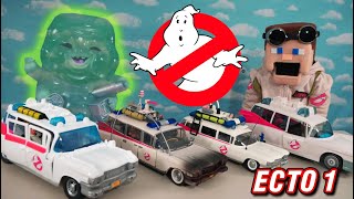 HUGE Ghostbusters Ecto-1 Afterlife Movie TOYS \& Vehicles Hasbro figured w\/Muncher