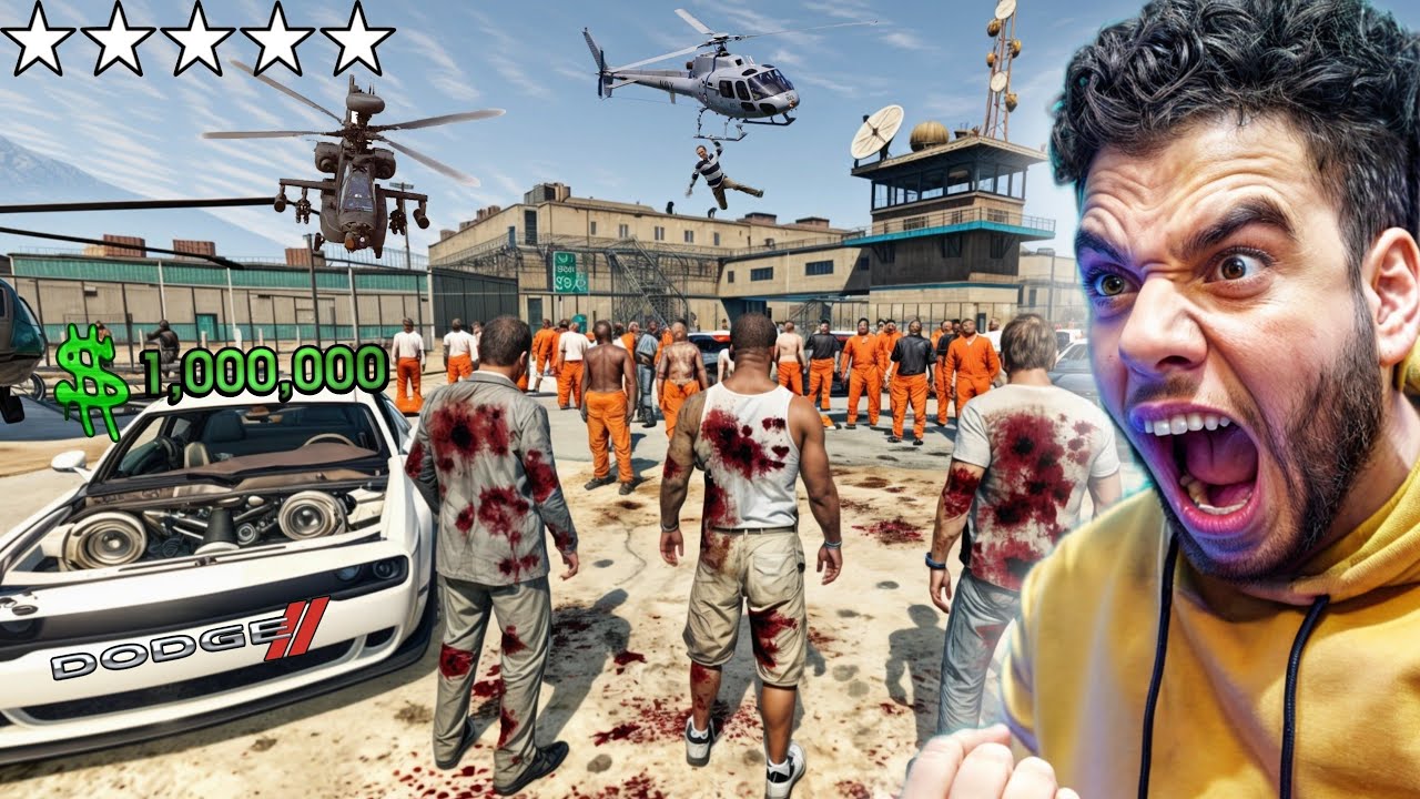 لازم انقذ ابن رئيس عصابه الريد هاوس من السجن والمقابل سياره بمليون دولار 😱😱/gta5