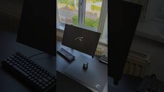 clustrs atom glasspad - amazing quality mousepad high precision #gamingsetup #glassmousepad
