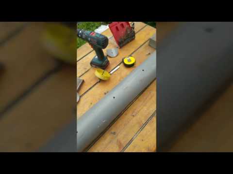Horizontal pvc tube strawberry planter