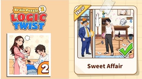 Brain Puzzle 2: Logic Twist Level 65 | sweet affair Gameplay