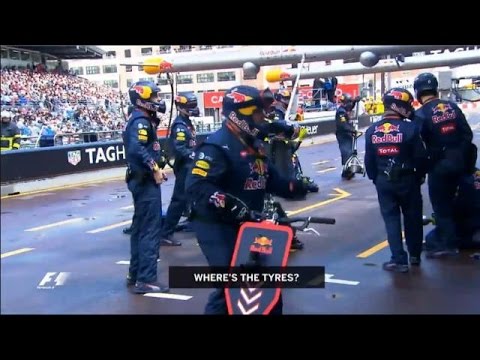 "Where's the tyres?" | Daniel Ricciardo loses P1 | Monaco Grand Prix 2016